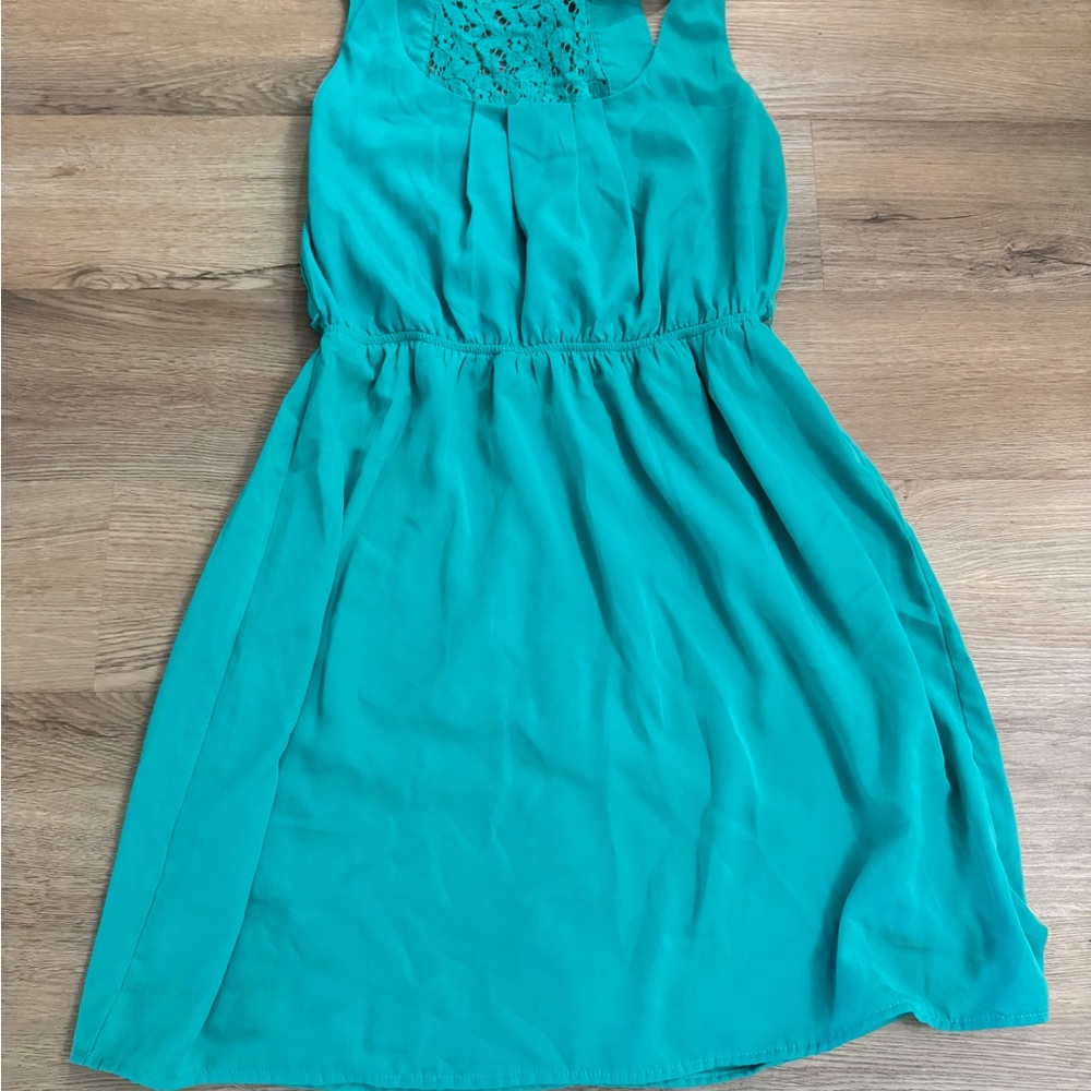 Maurices Teal High Low Dress